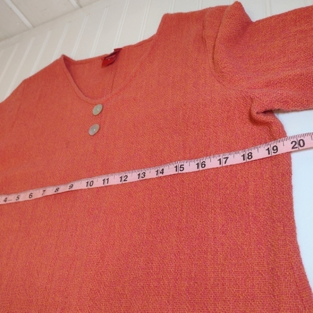 toofan women's orange cotton top size (S) - Picture 6 of 13